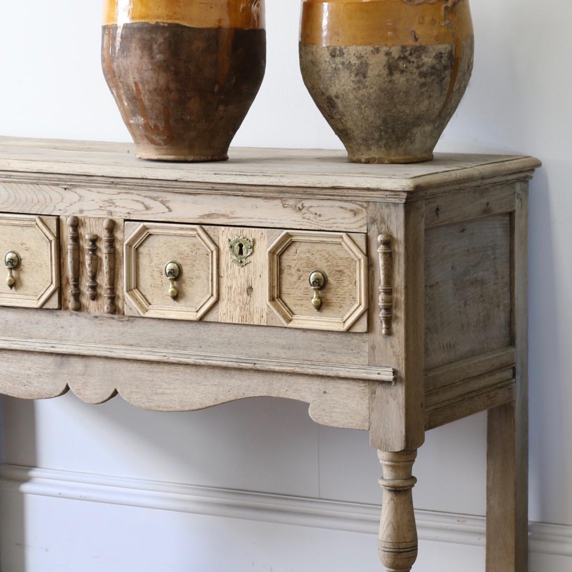 Bleached Jacobean Side Table