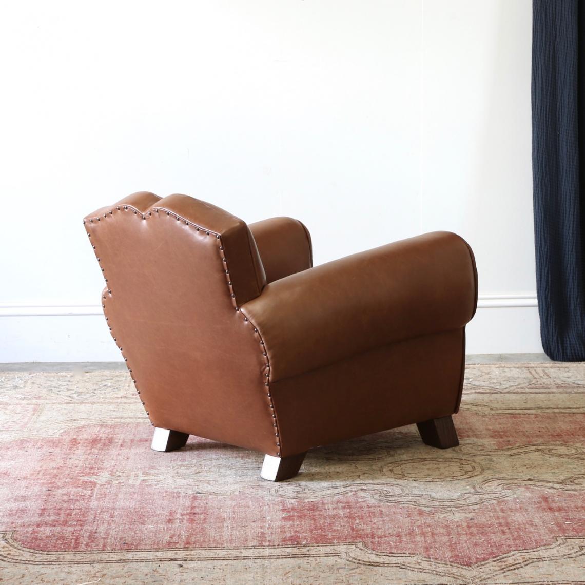 Pair of Leather Armchairs// JS Editions