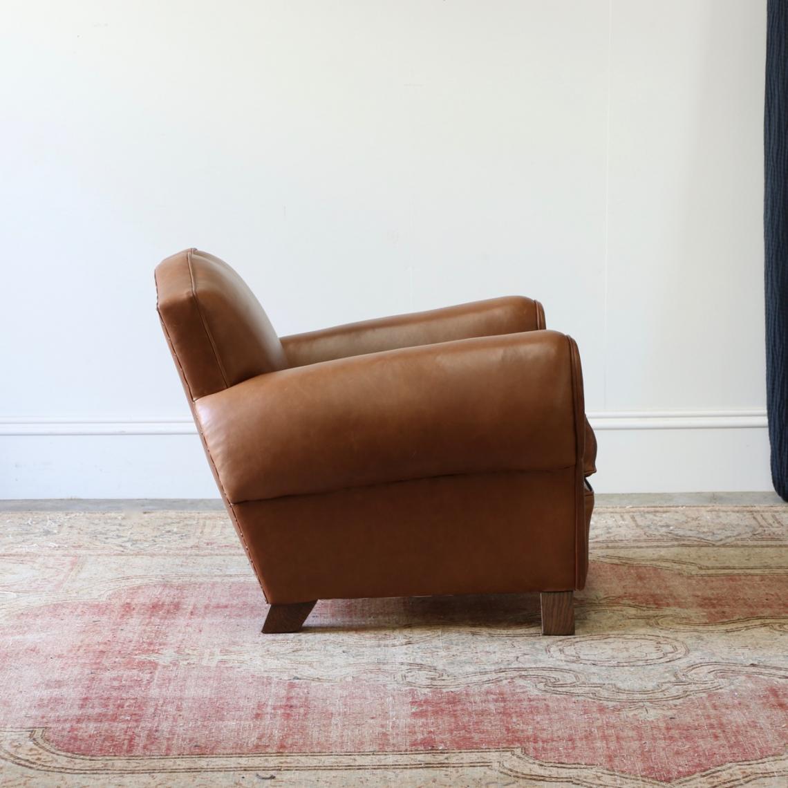 Pair of Leather Armchairs// JS Editions