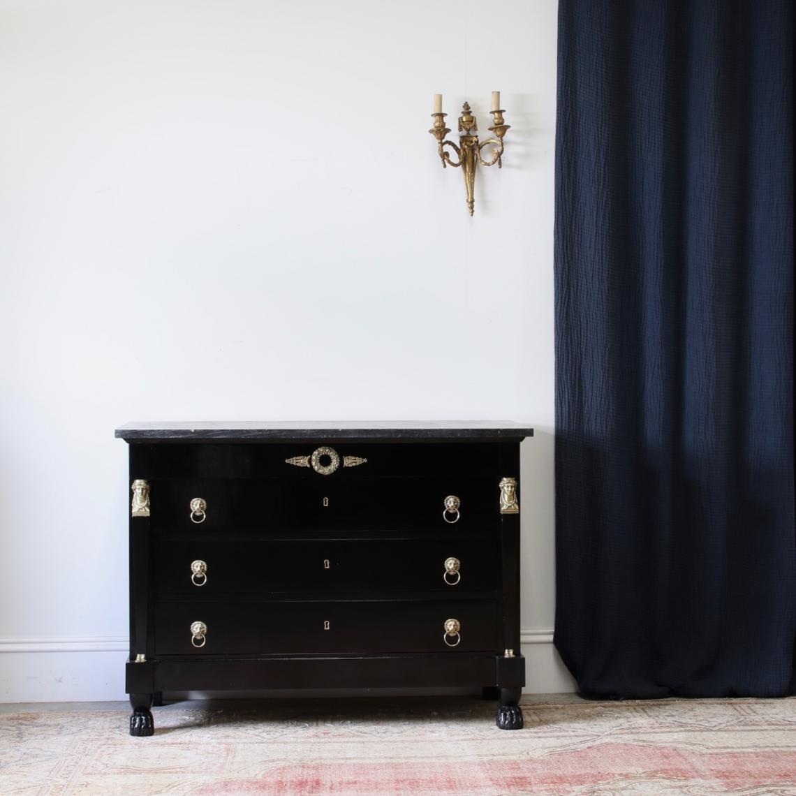 French Ebonised Empire Commode