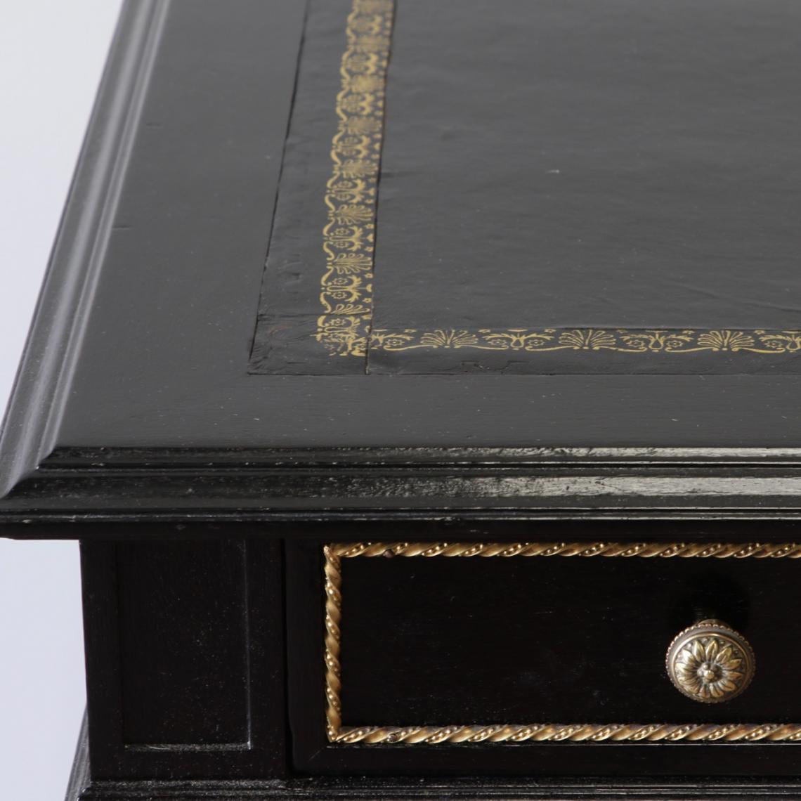 Small Ebonised Bureau Plat