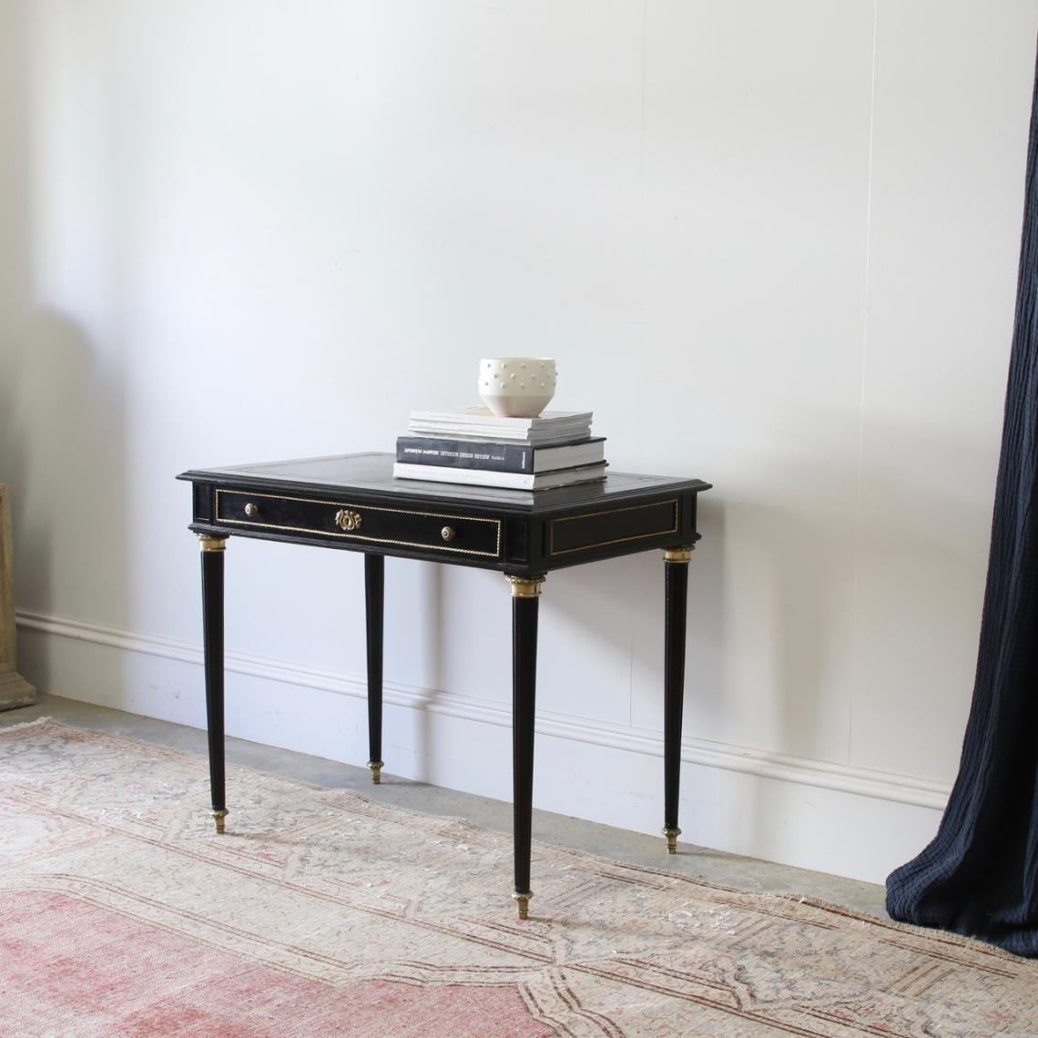 Small Ebonised Bureau Plat