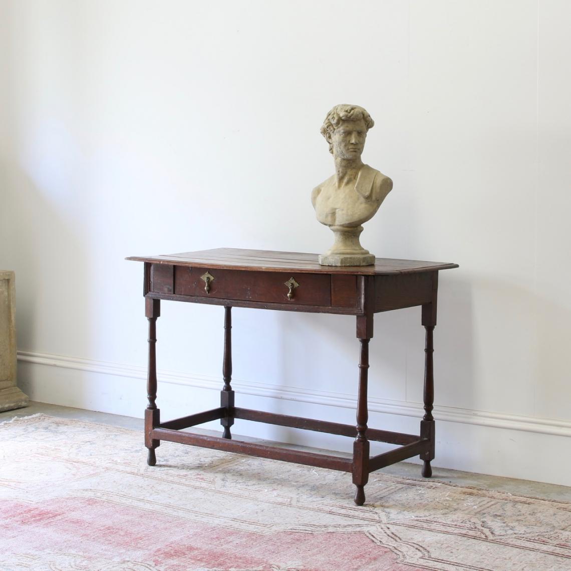 Two Drawer Side Table