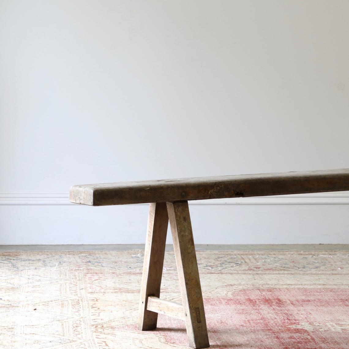 Oak Trestle Bench