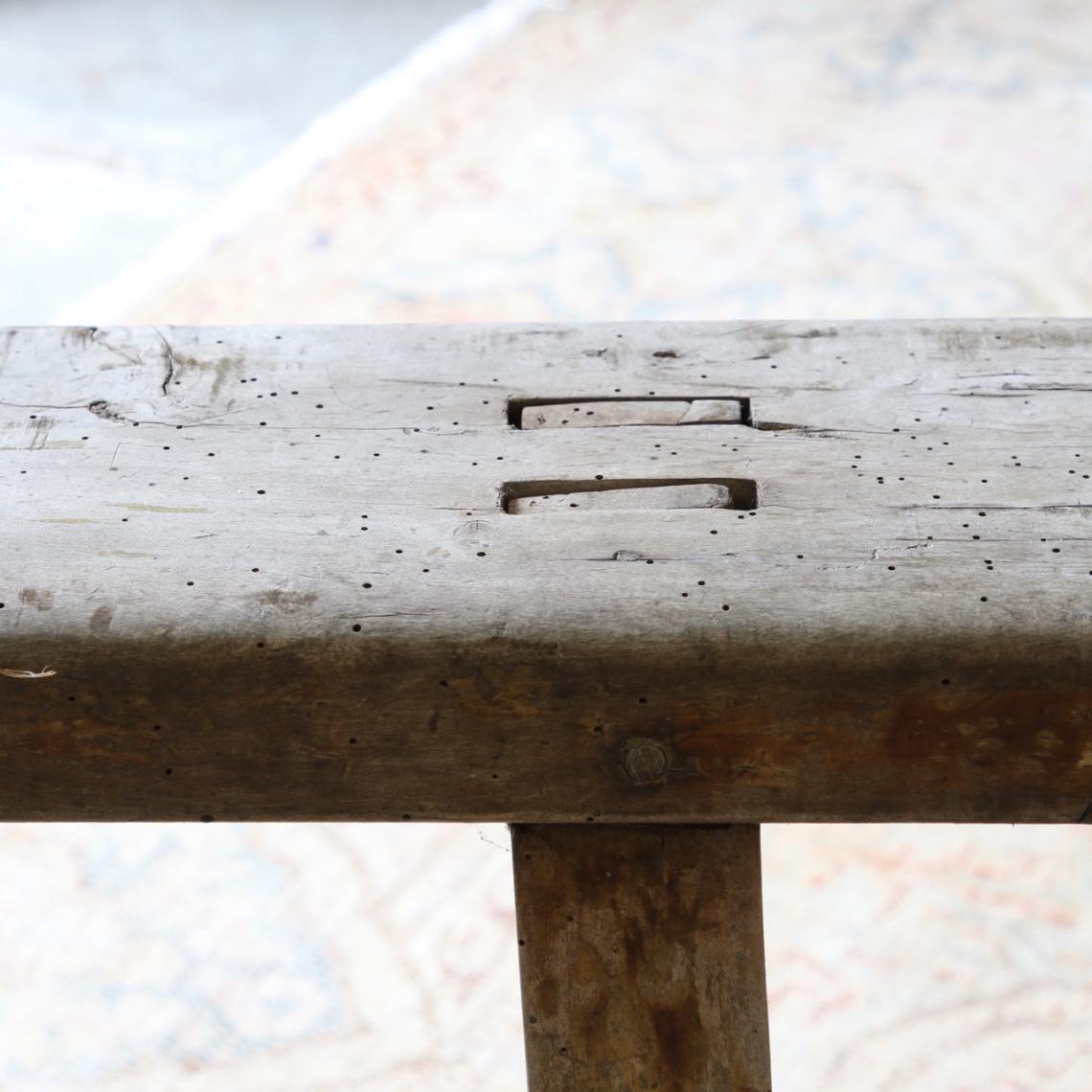 Oak Trestle Bench