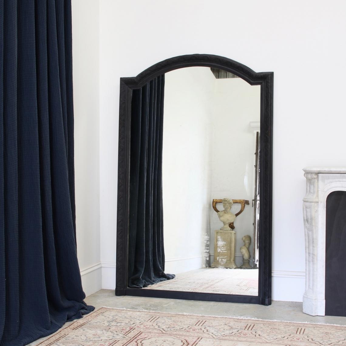 Ebonised Oak Mirror