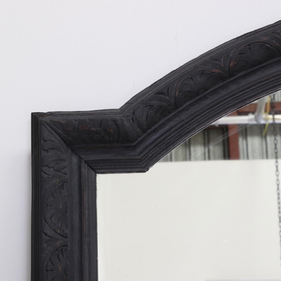 Ebonised Oak Mirror