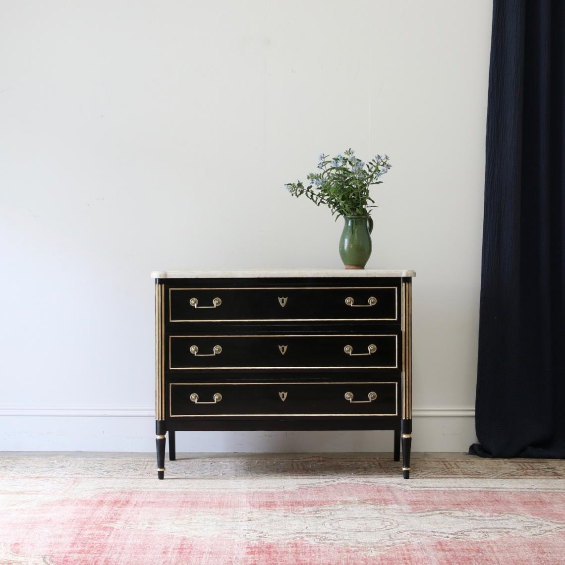 French Directoire Ebonised Commode