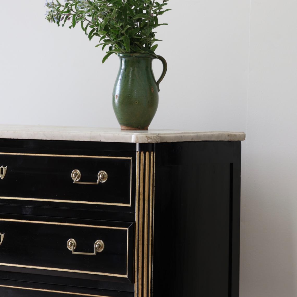 French Directoire Ebonised Commode