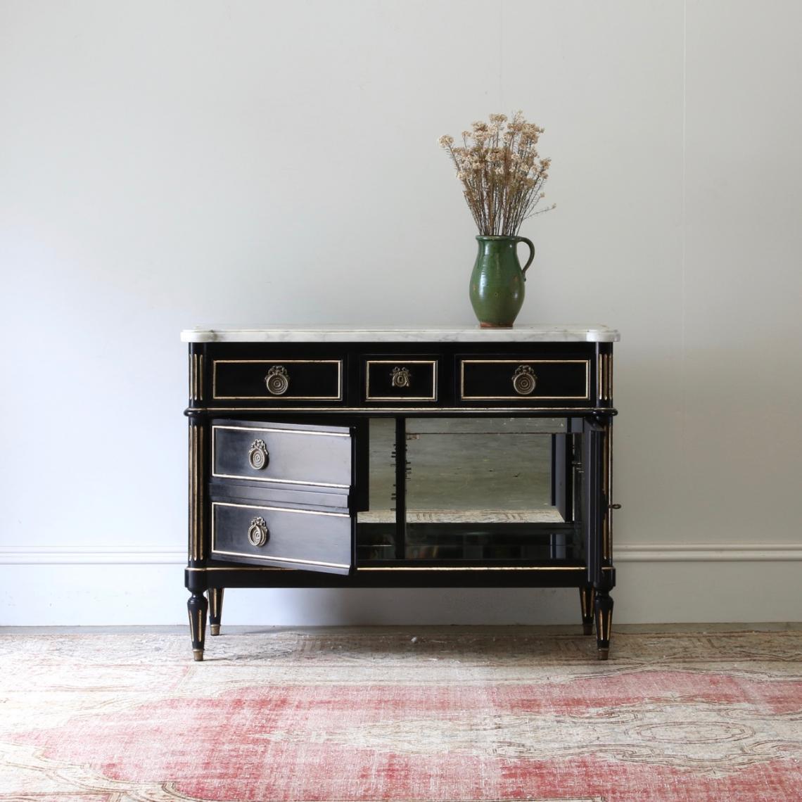 Directoire Commode With Mirrored Interior