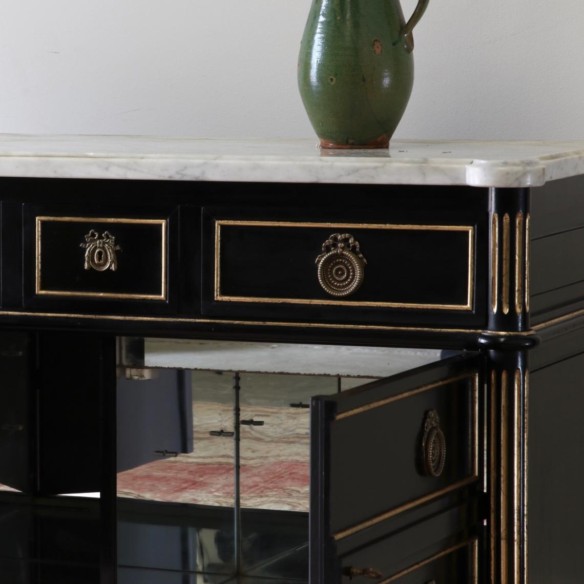 Directoire Commode With Mirrored Interior