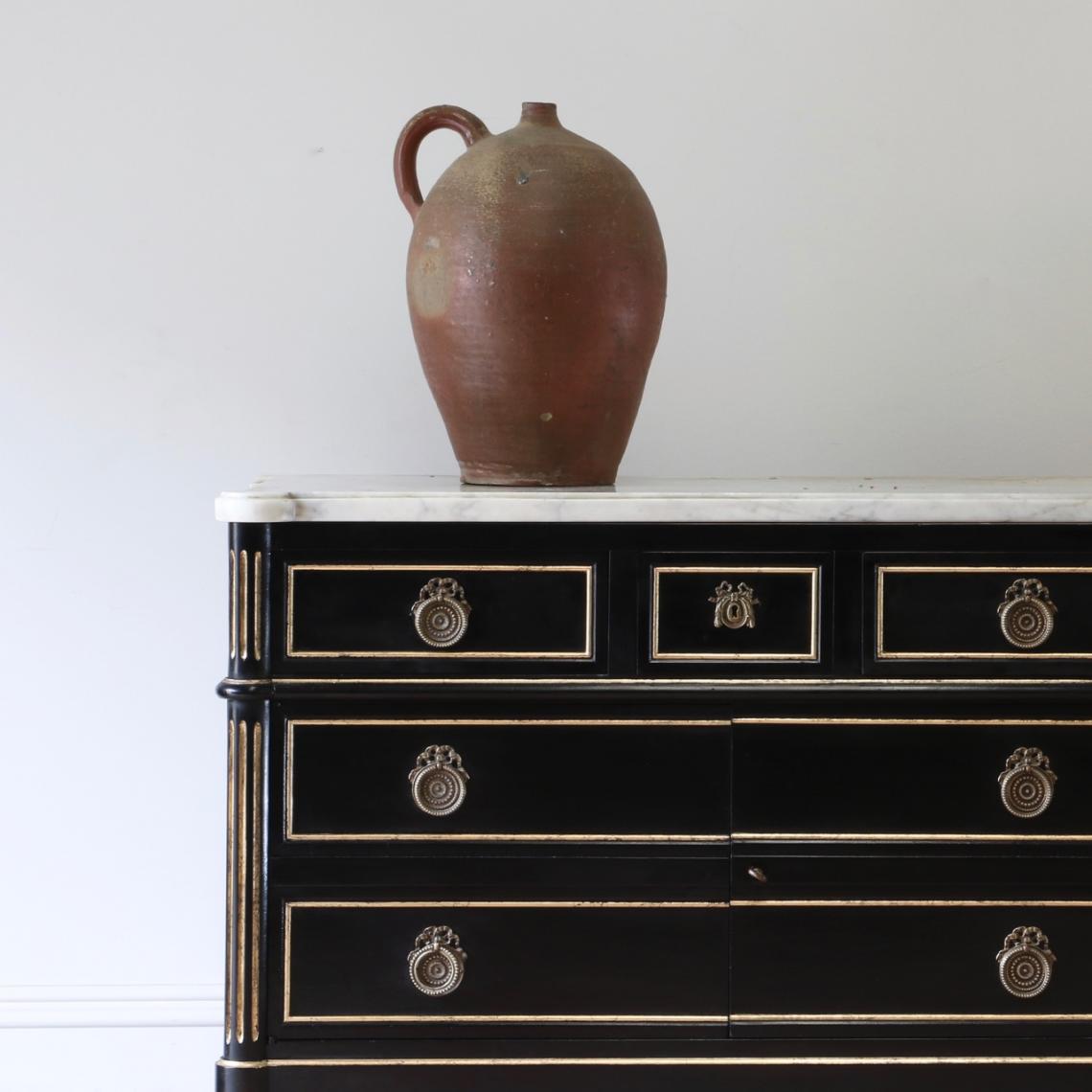 Directoire Commode With Mirrored Interior