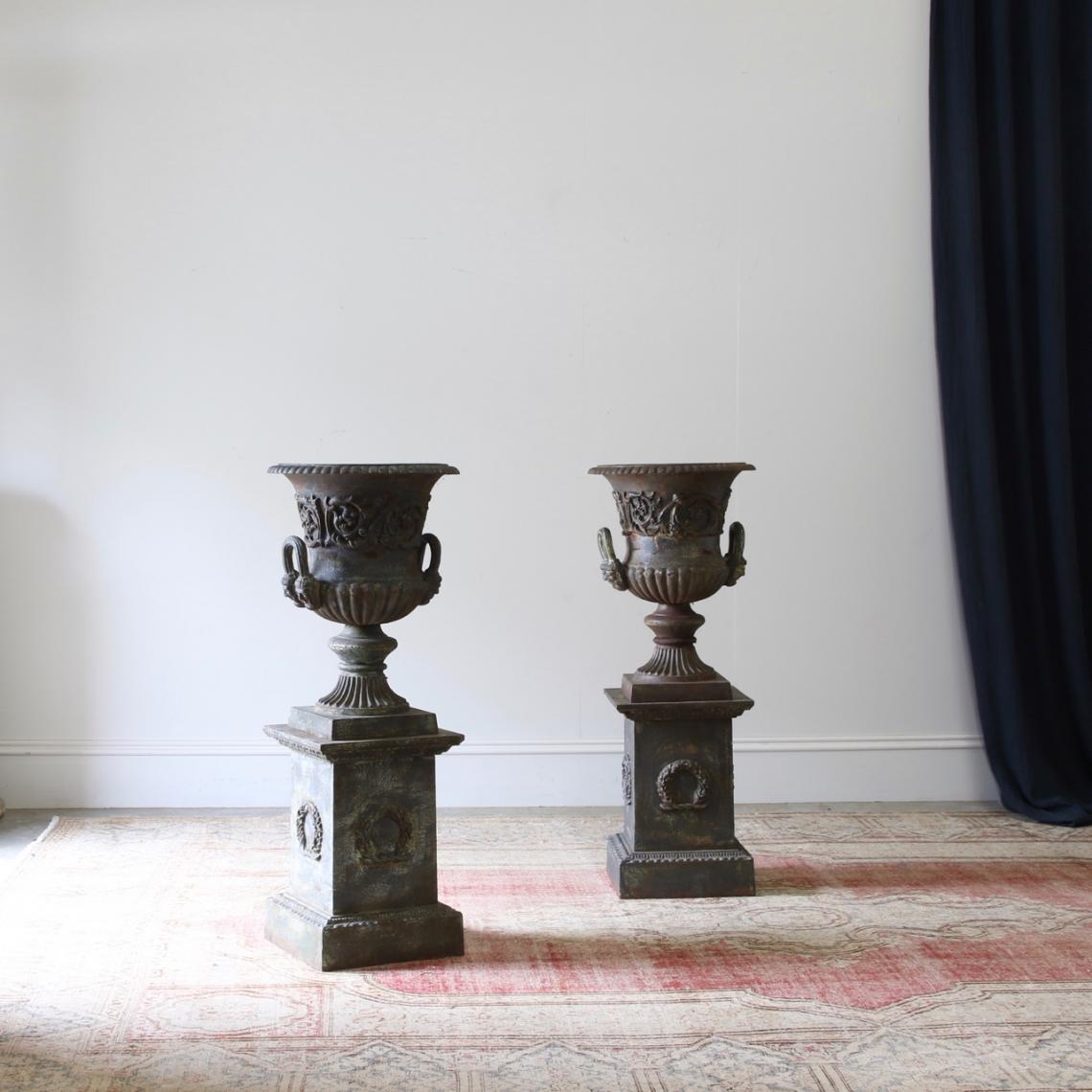 Regency Cast Iron Urns