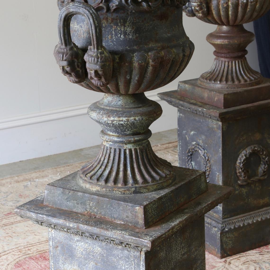 Regency Cast Iron Urns