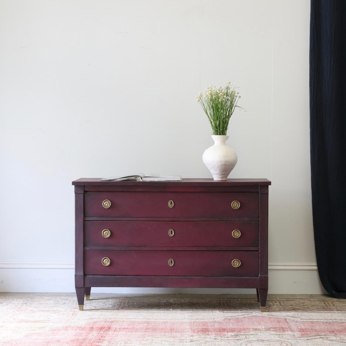 Burgundy Directoire Commode