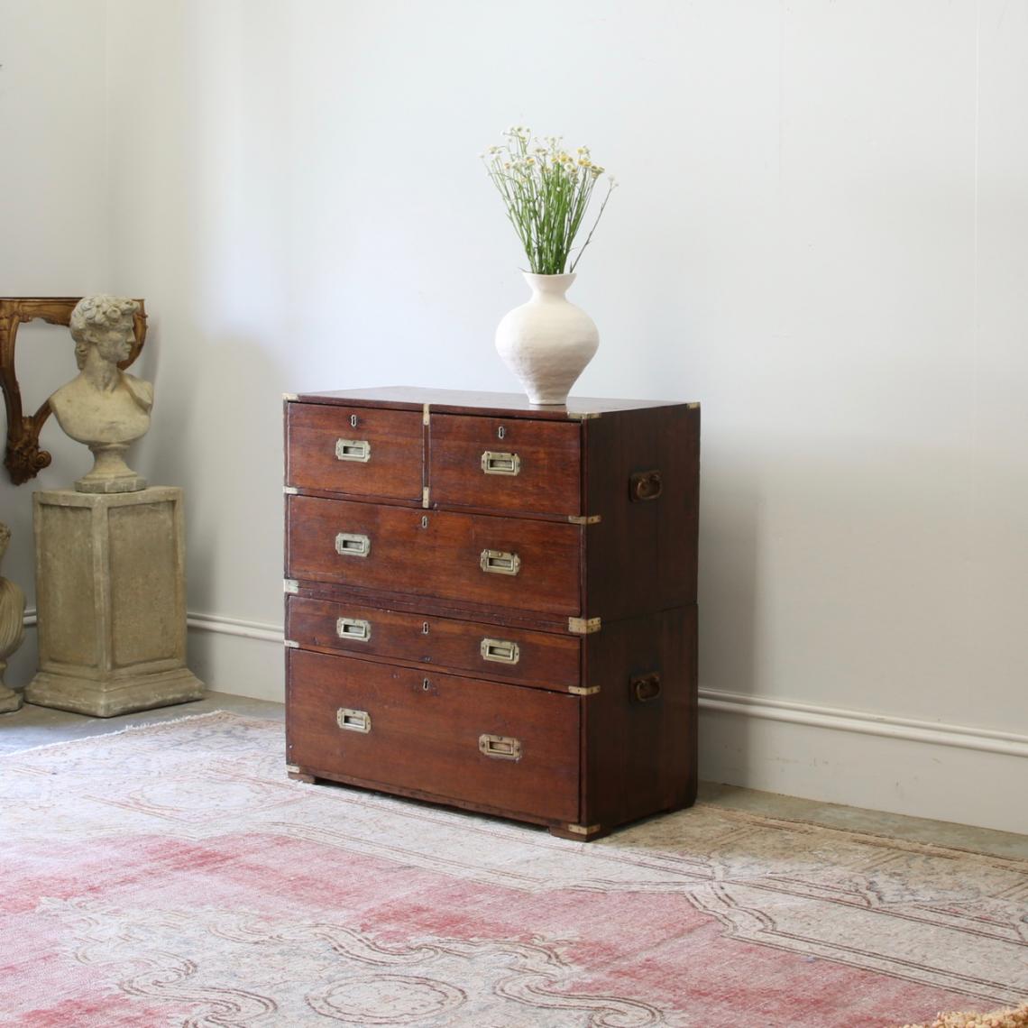 English Oak Military Chest