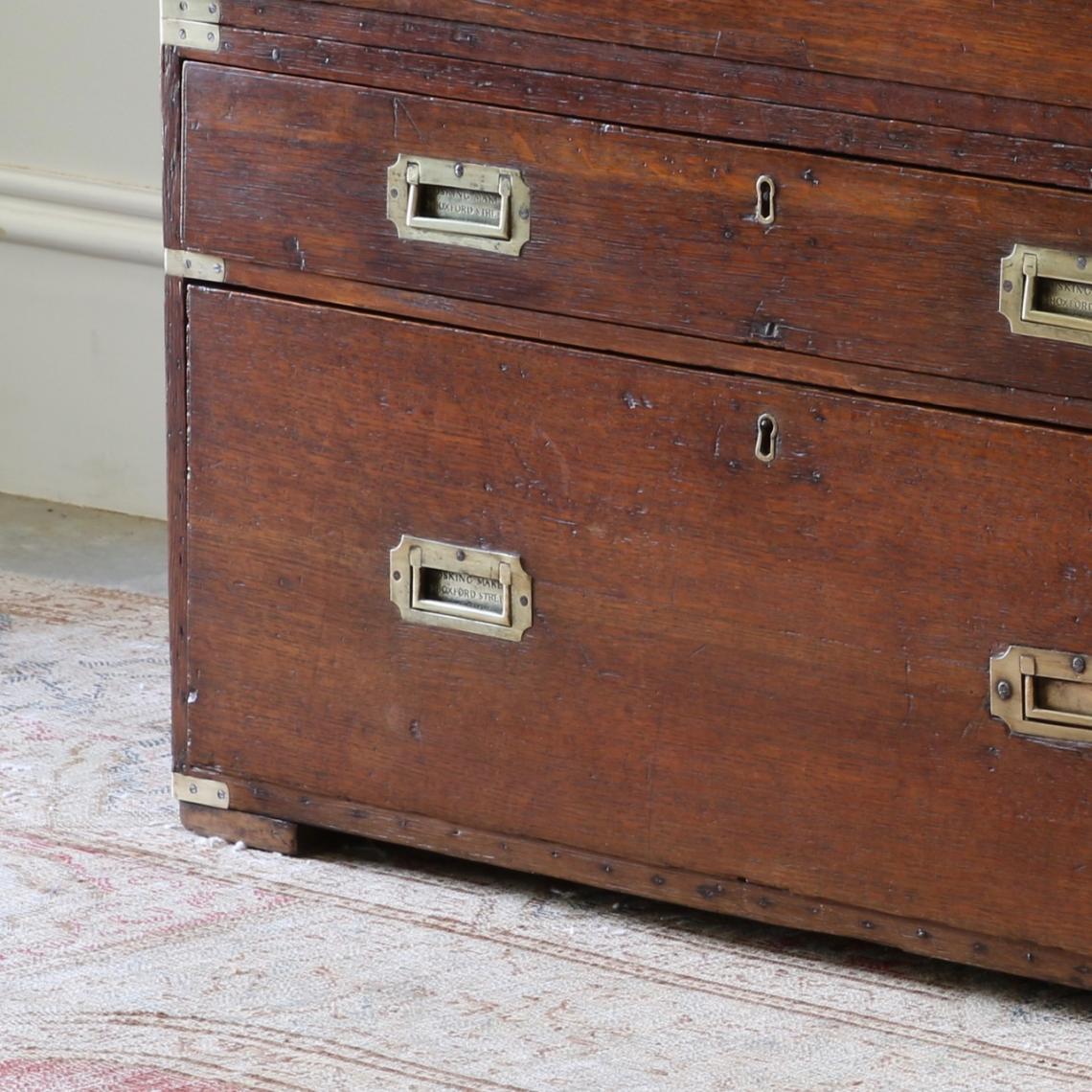 English Oak Military Chest