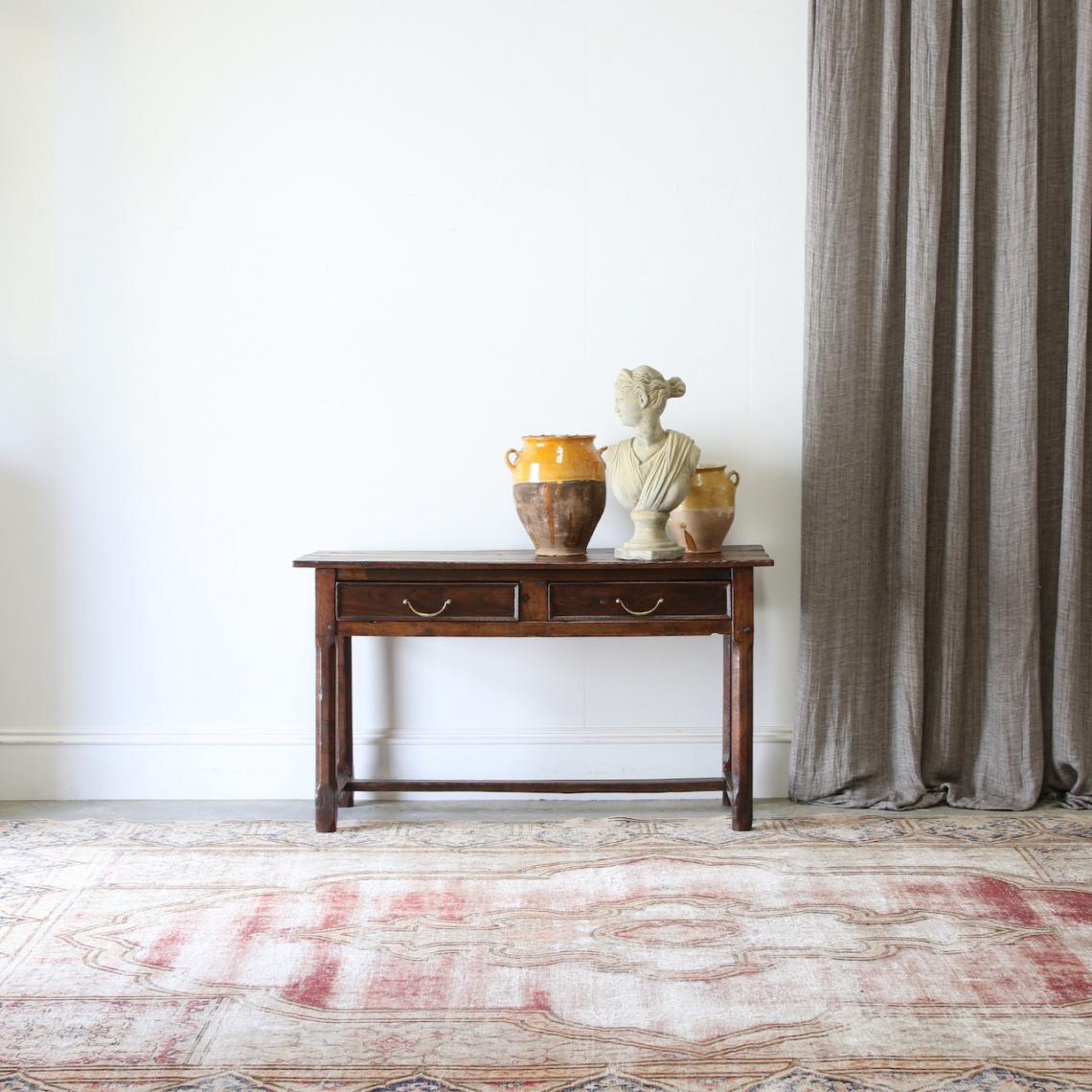 Two Drawer Side Table