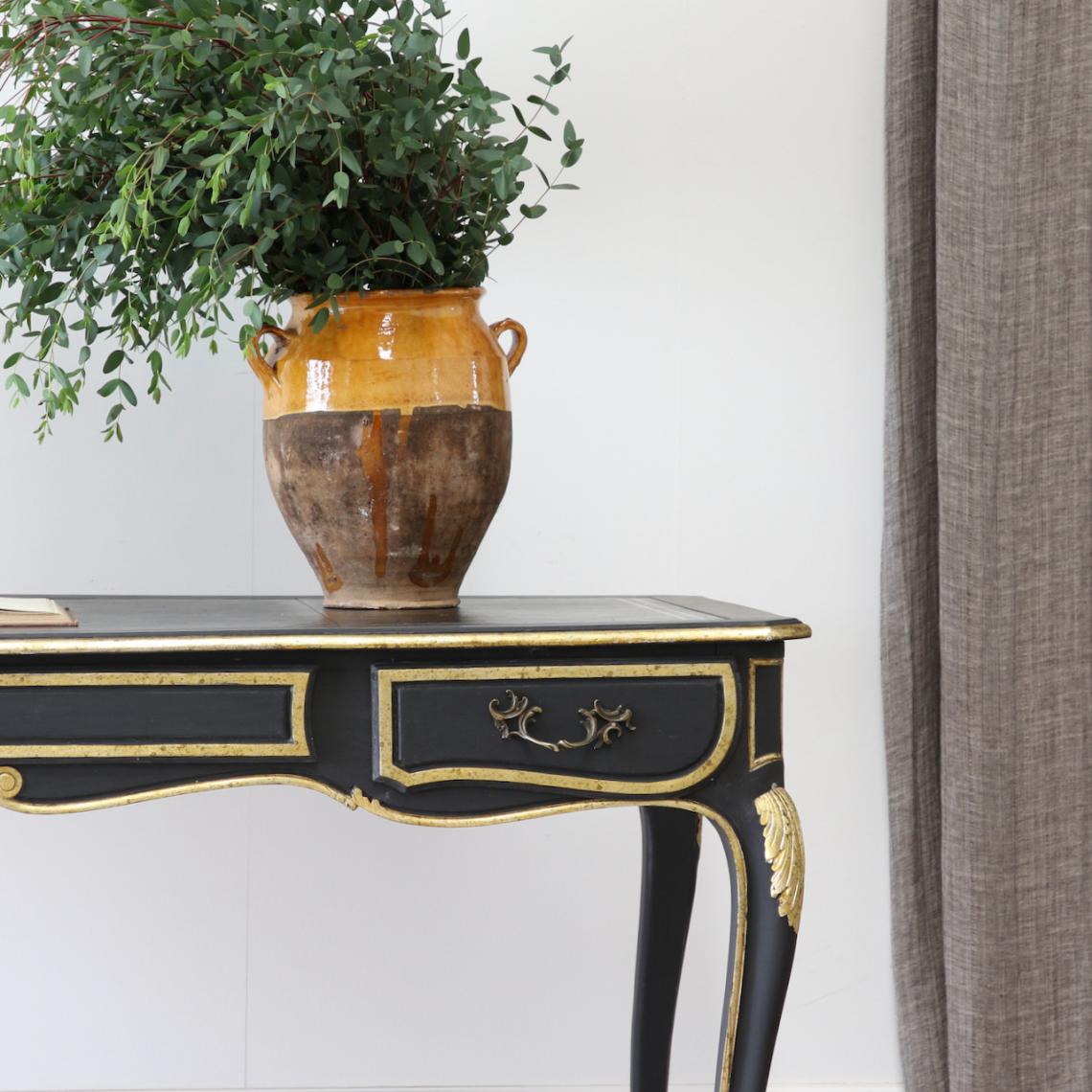 Black and Gold Bureau Plat