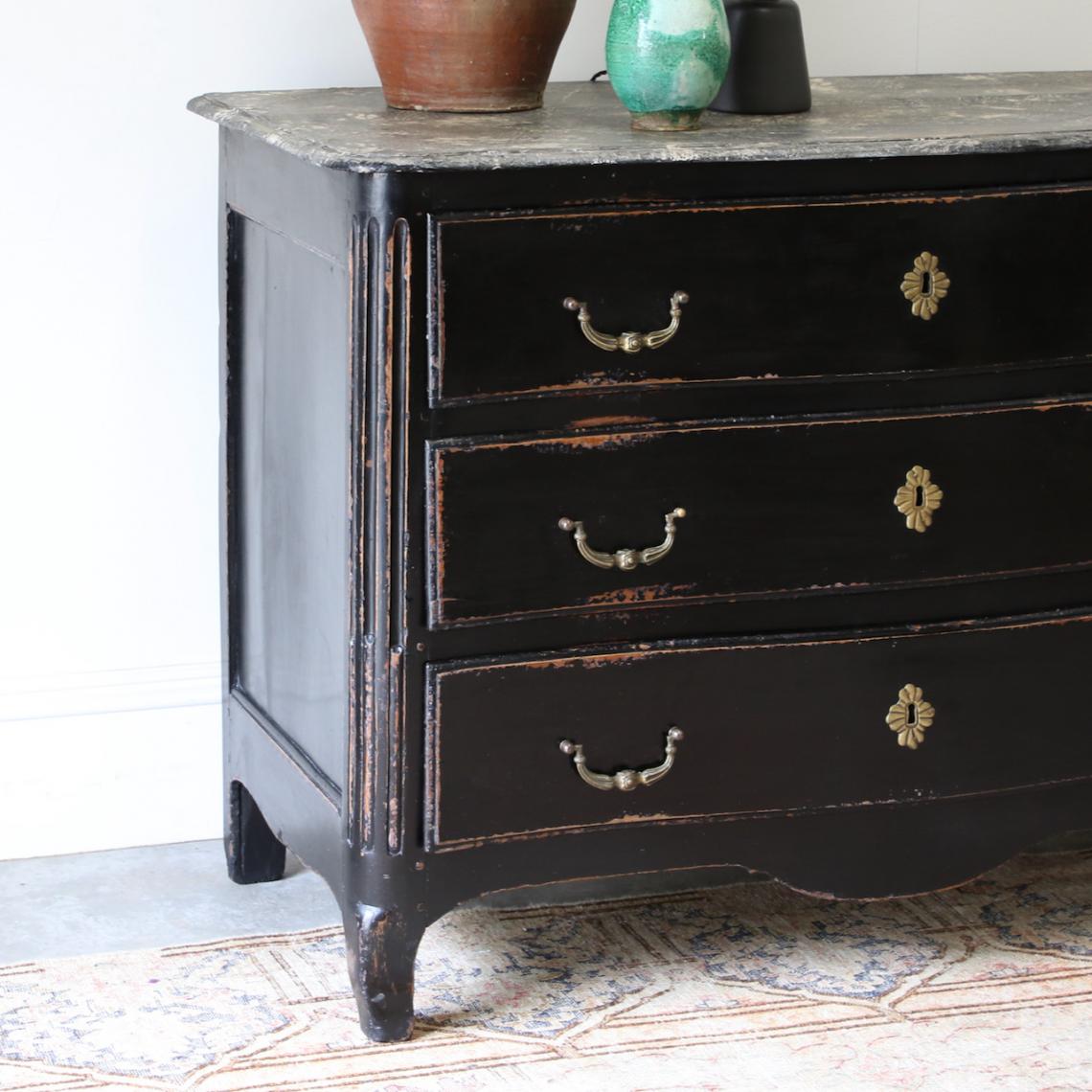 Ebonised Commode