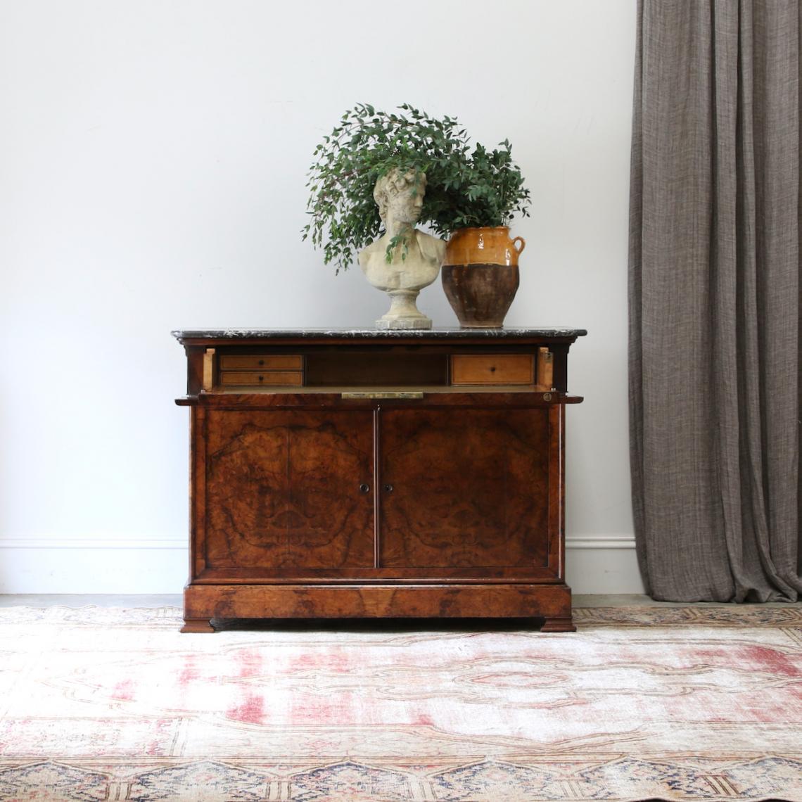 Walnut Commode with Secretaire