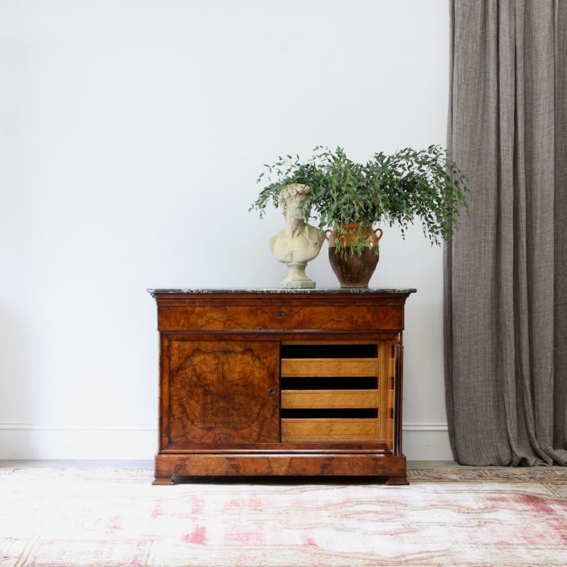 Walnut Commode with Secretaire