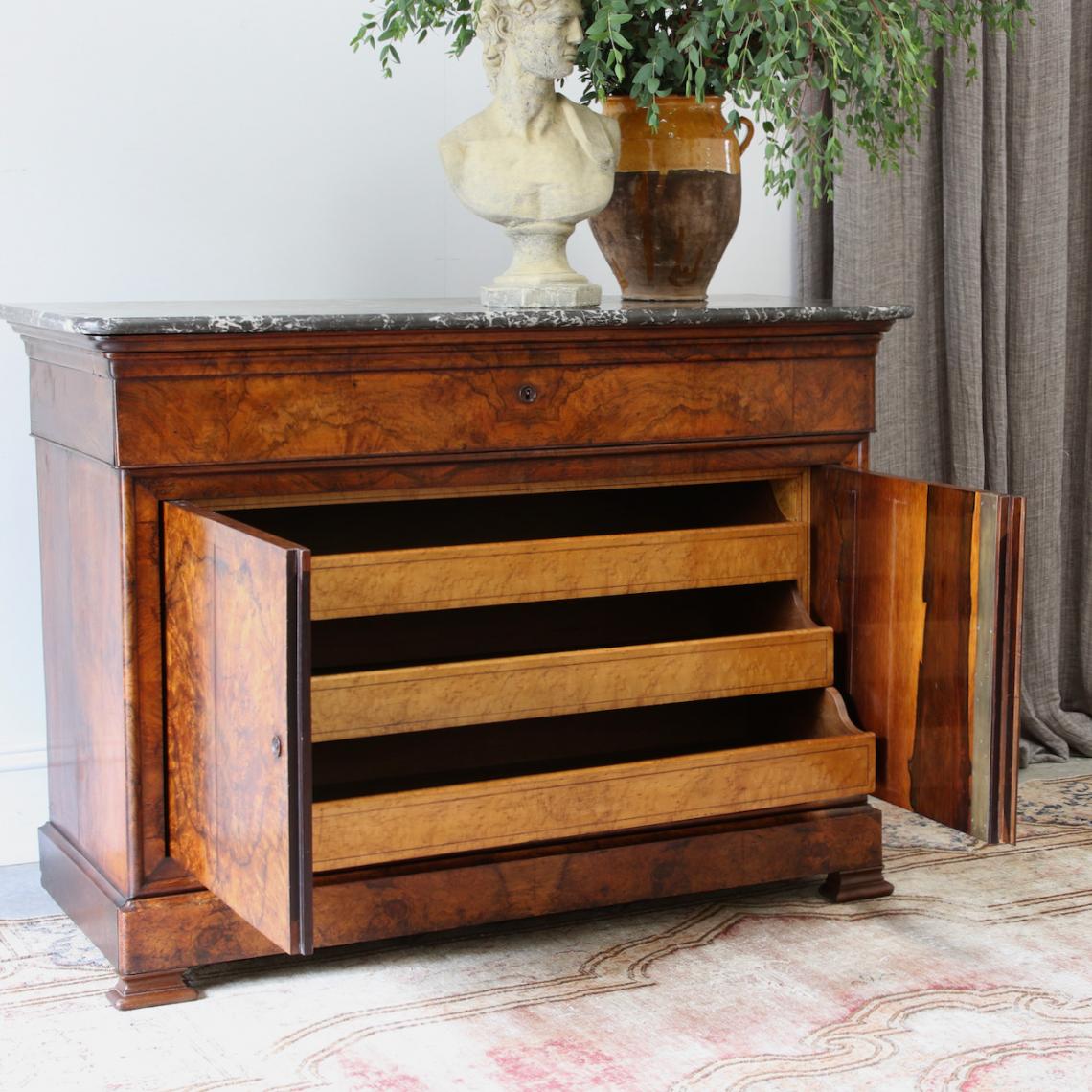 Walnut Commode with Secretaire