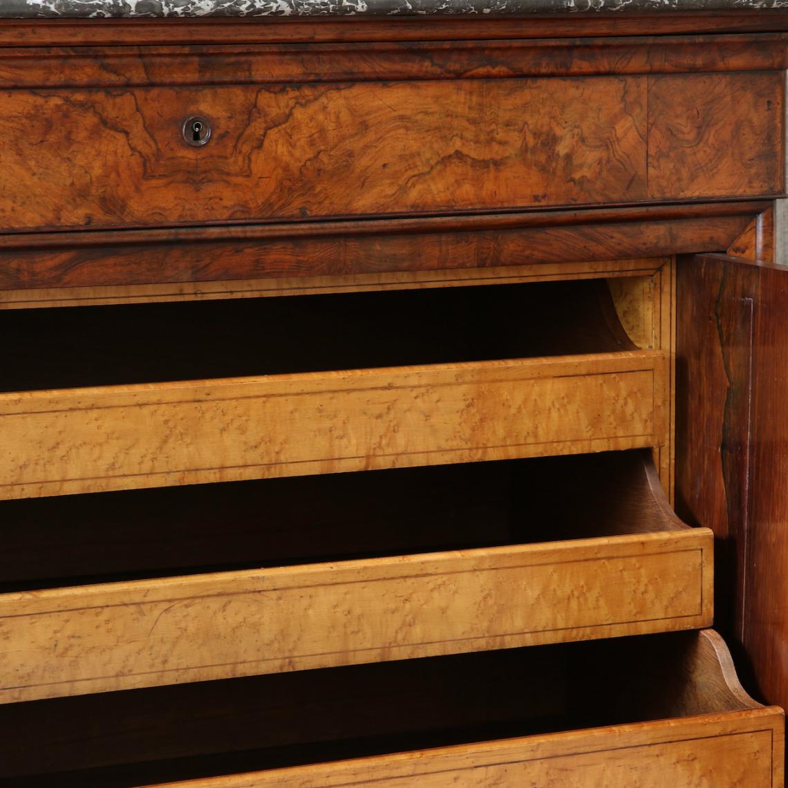 Walnut Commode with Secretaire