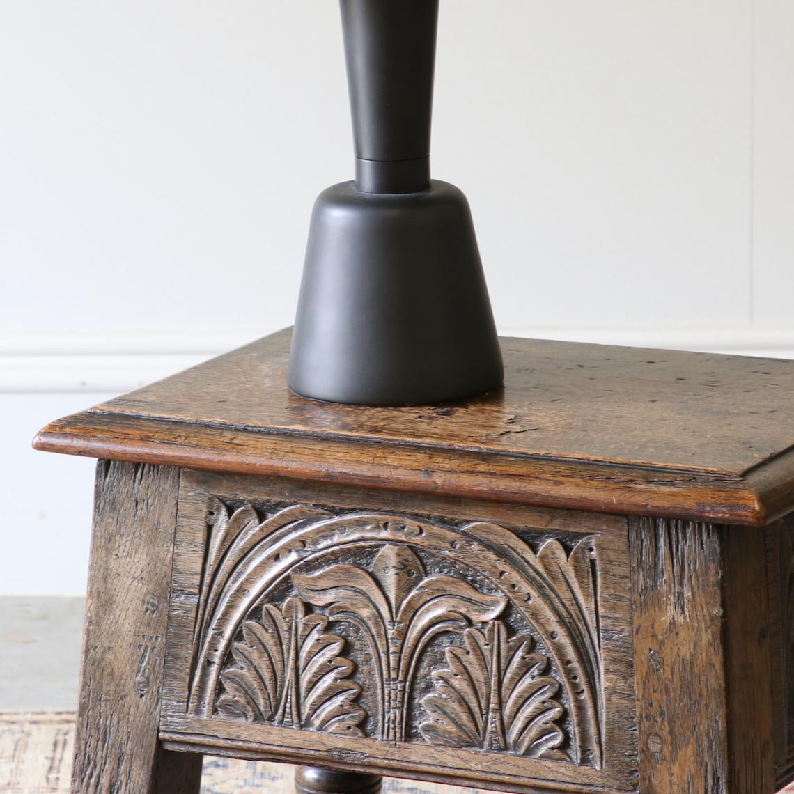 Oak Stool With Lid