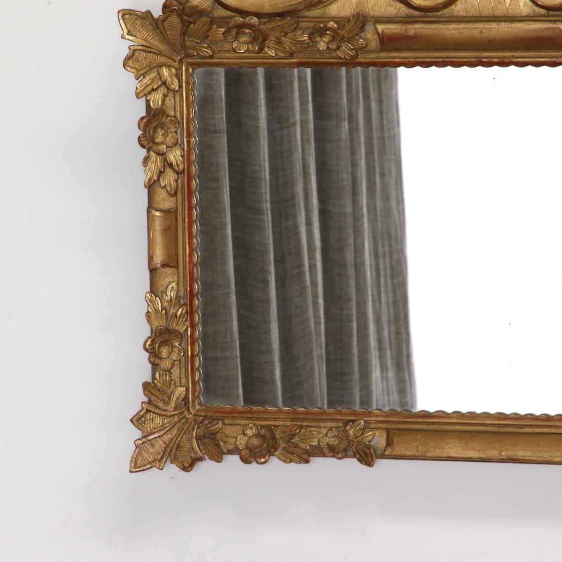 Small Landscape Mirror With Crest