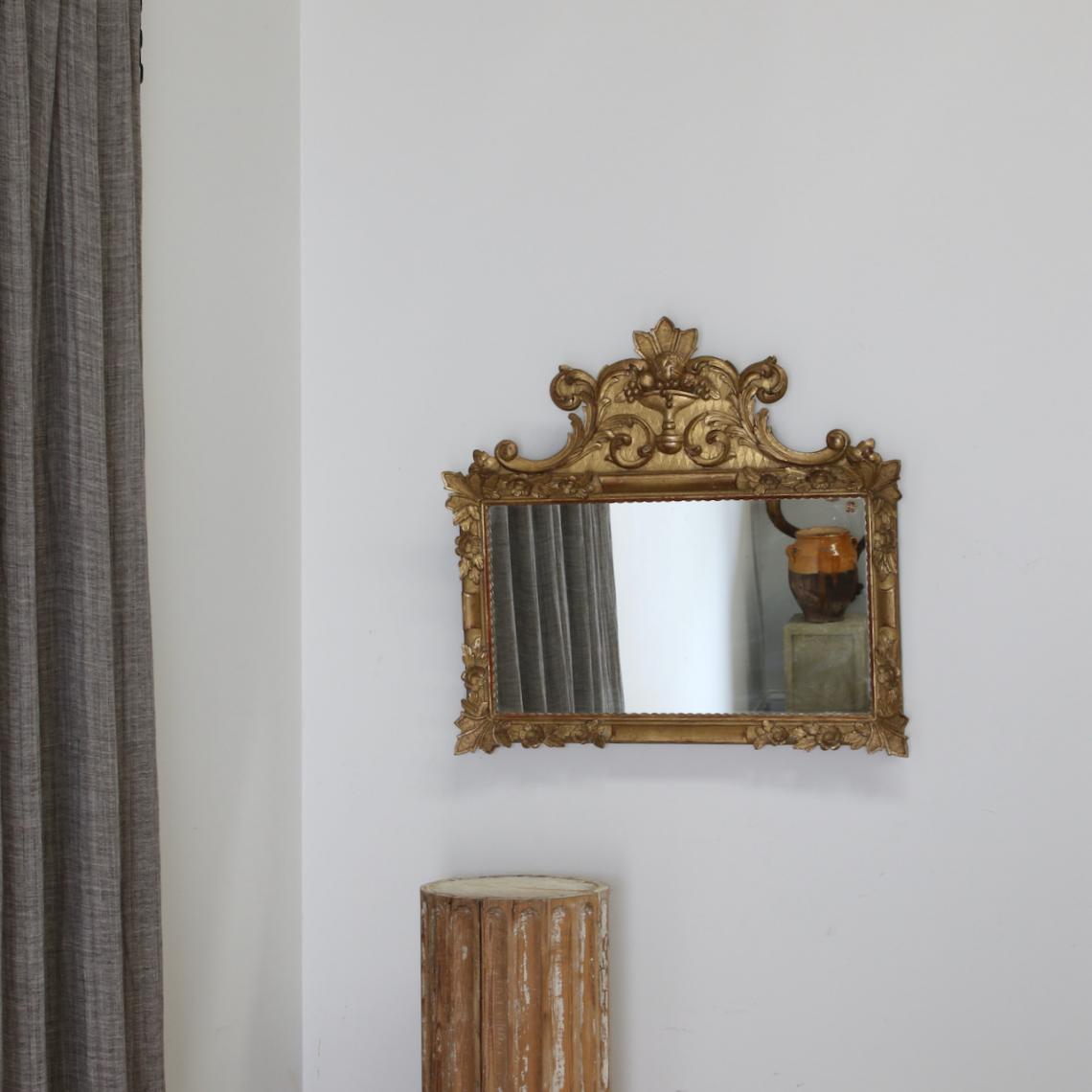 Small Landscape Mirror With Crest