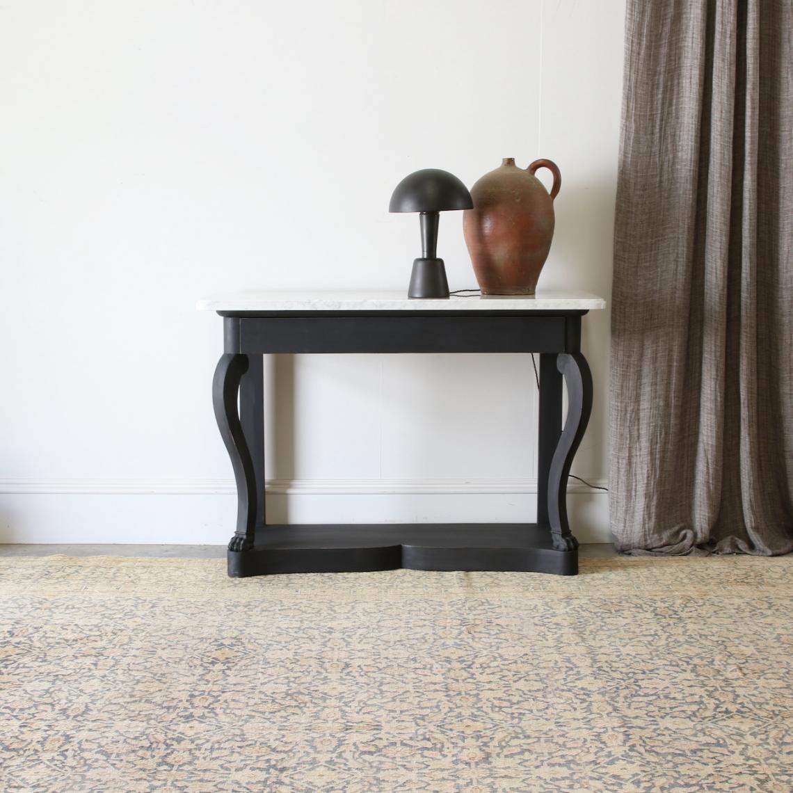 Matt Black Console Table