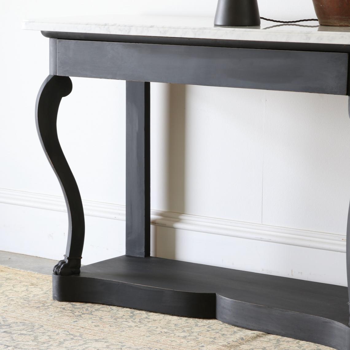 Matt Black Console Table