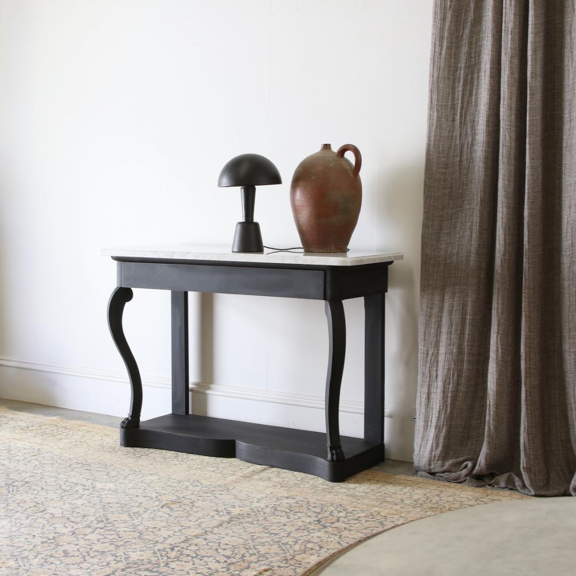 Matt Black Console Table