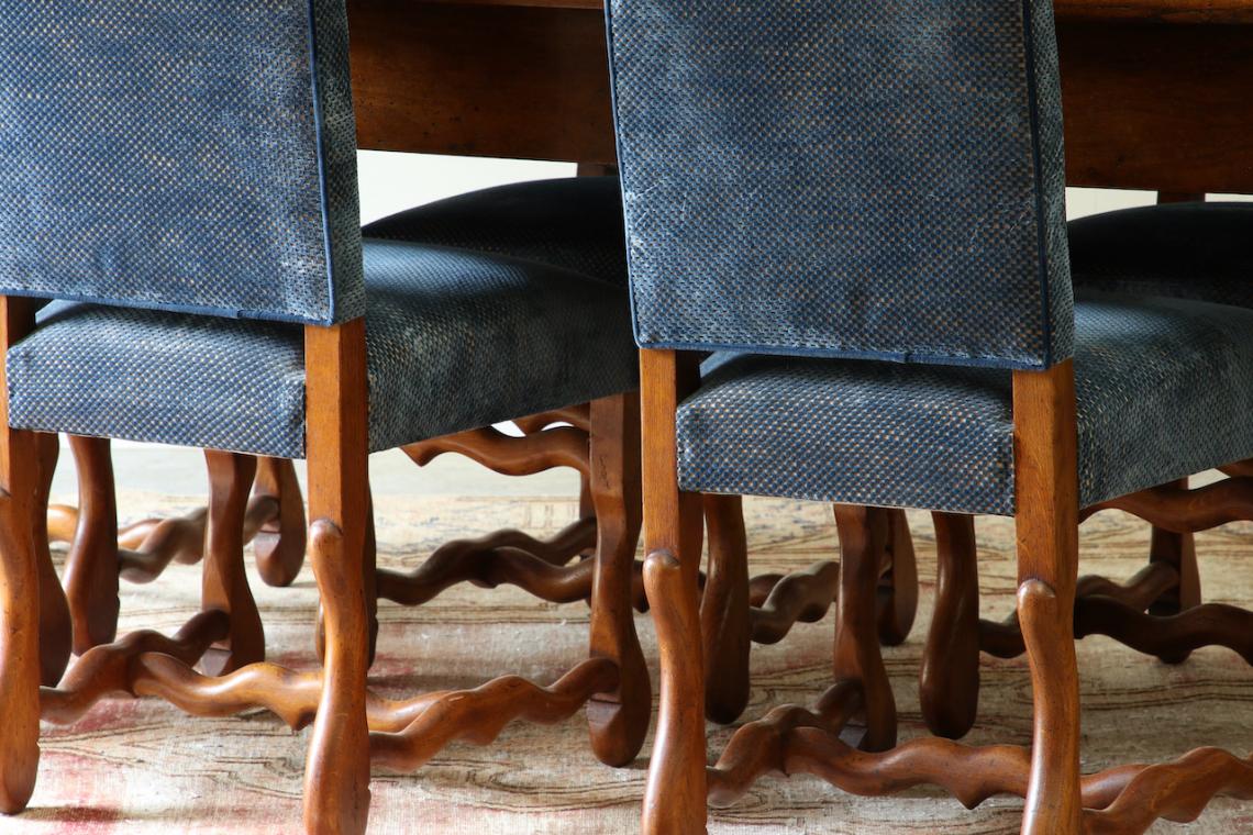 Set of Os De Mouton Dining Chairs
