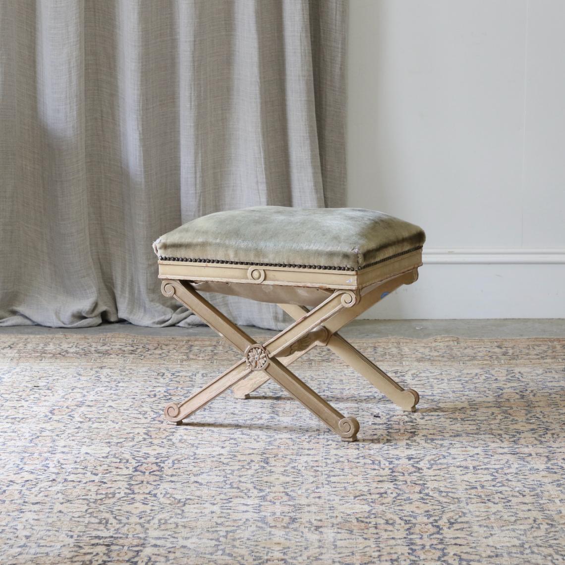A Swedish/Gustavian Stool in the French Empire Manner