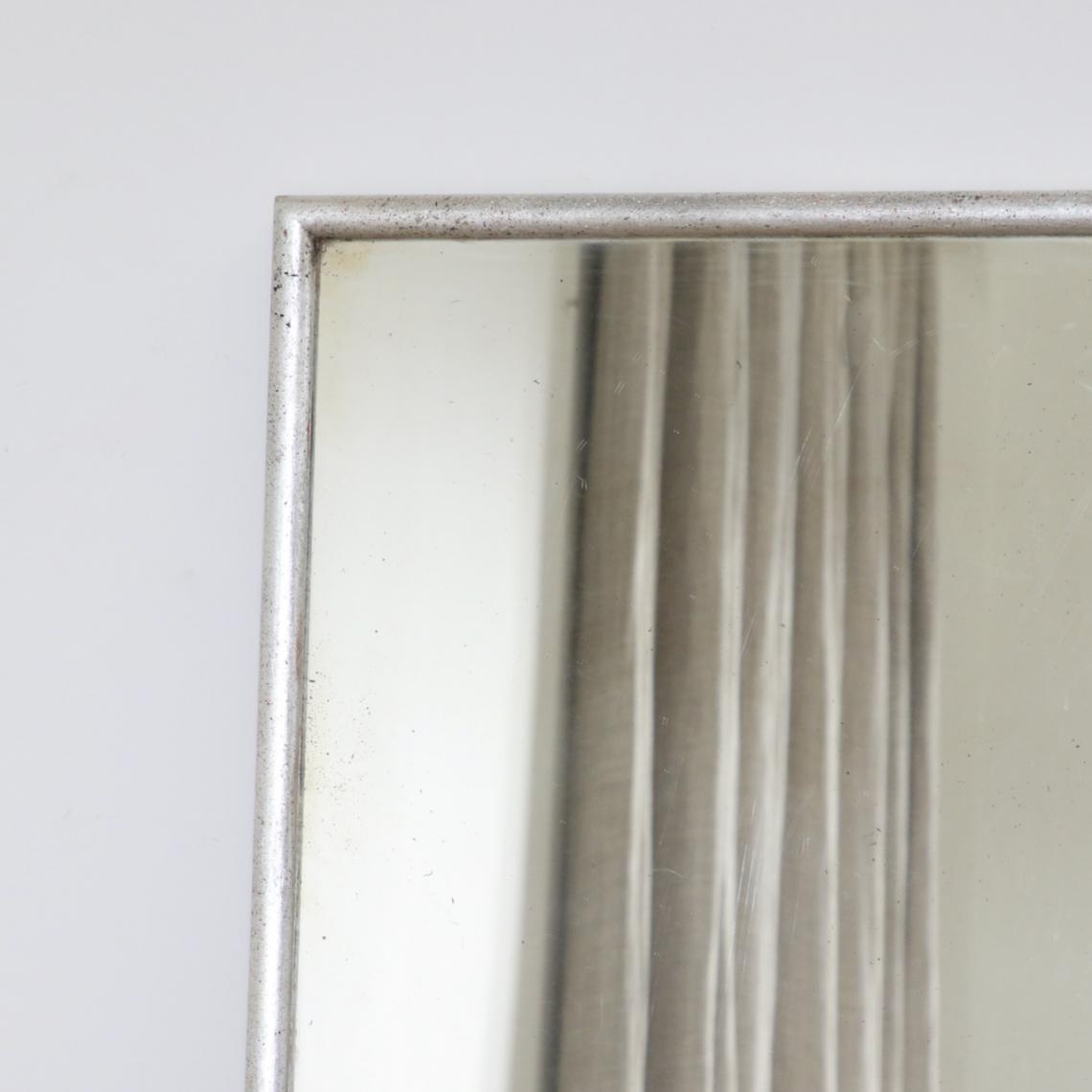 A Plain Decorative Silver Mirror from Brittany 