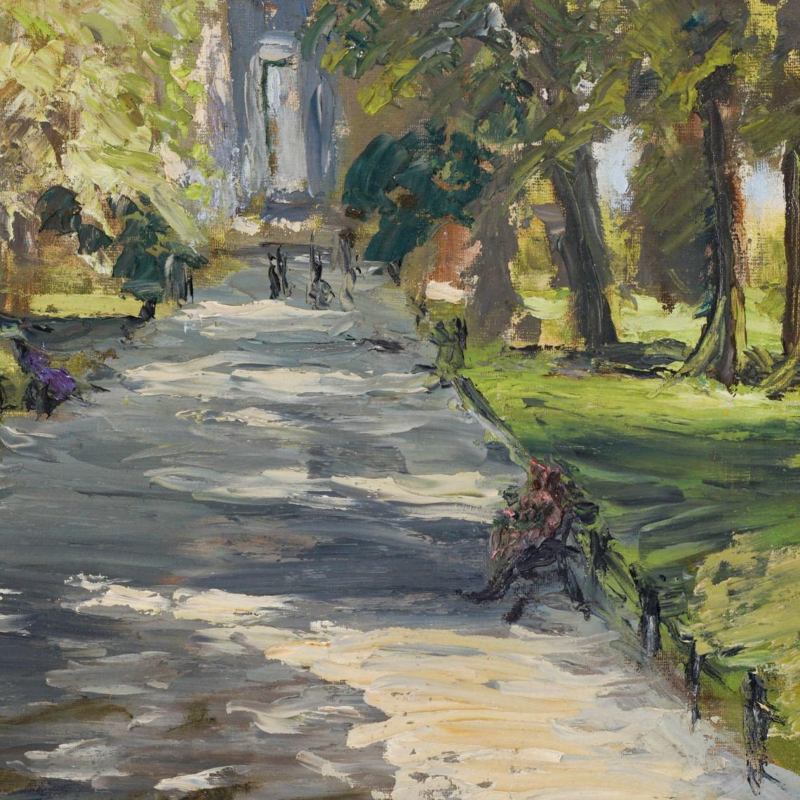 Painterly Park Scene