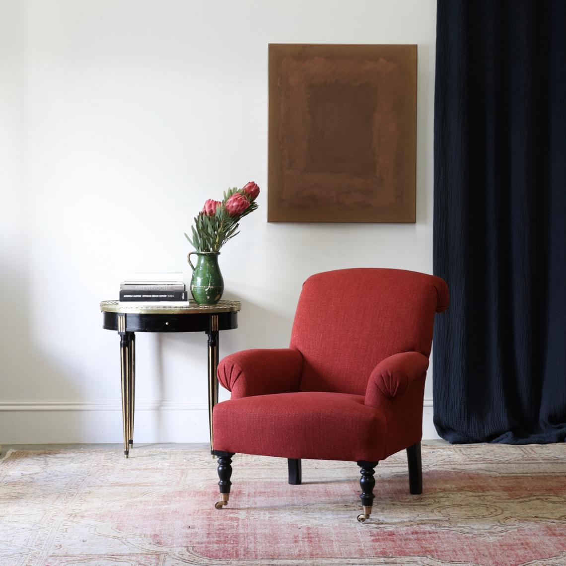 Camborne Armchair & Footstool// JS Editions