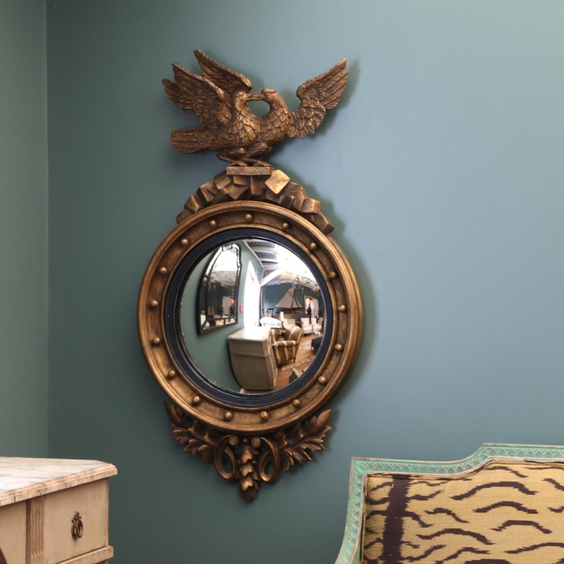 Empire Mirror with Twin Eagles 