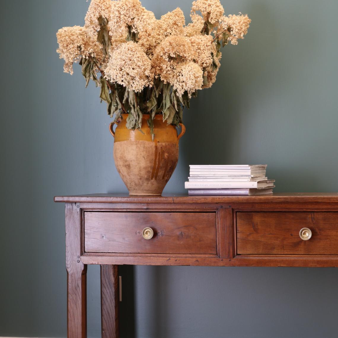 Two Drawer Side Table