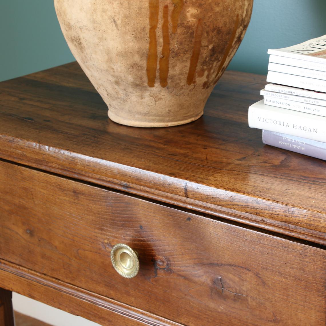 Two Drawer Side Table