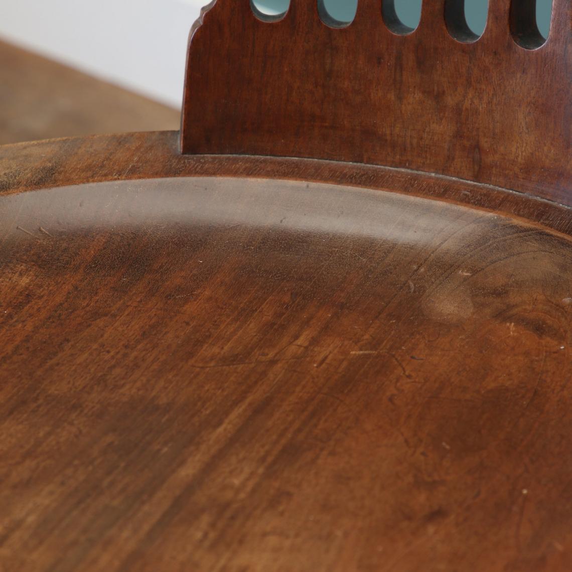 19th Century English Walnut Captain's Chair