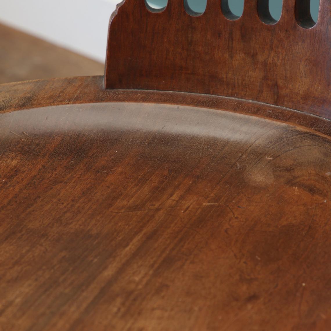 19th Century English Walnut Captain's Chair