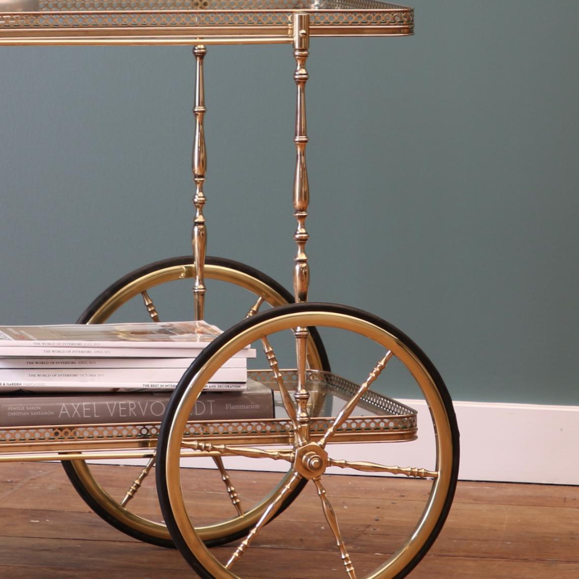 Brass Drinks Trolley