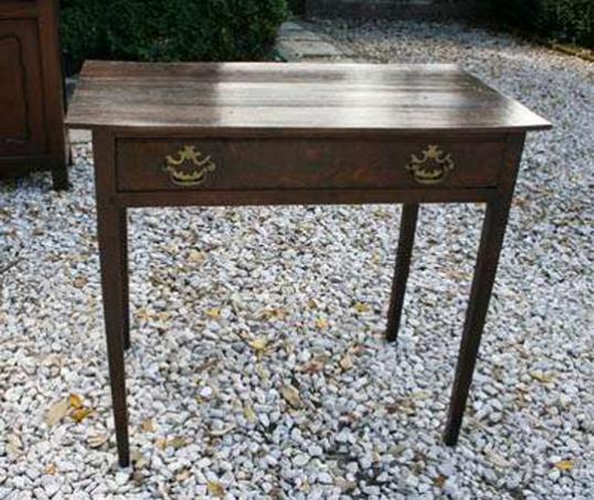 Oak One Drawer Side Table
