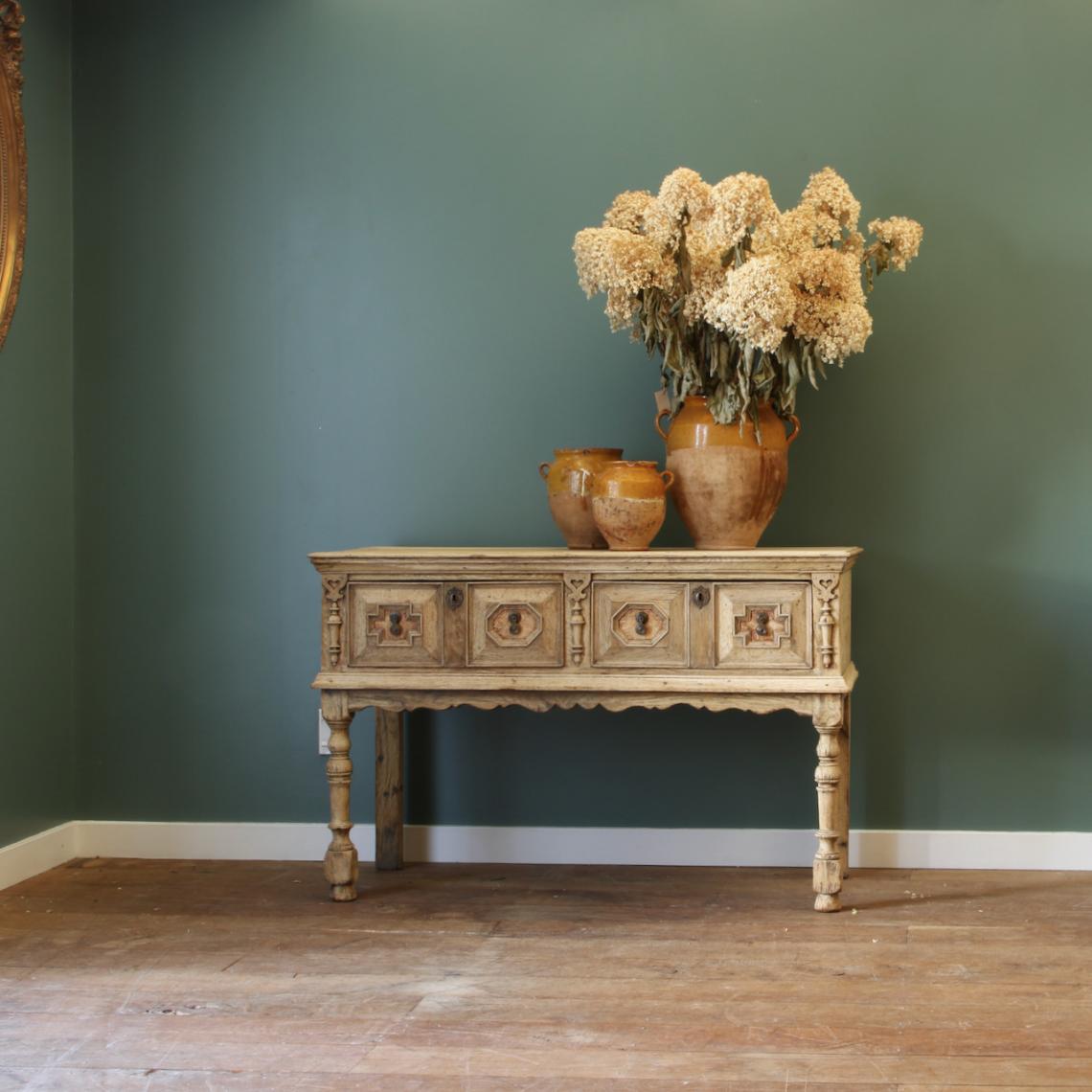 Bleached Jacobean Side Table