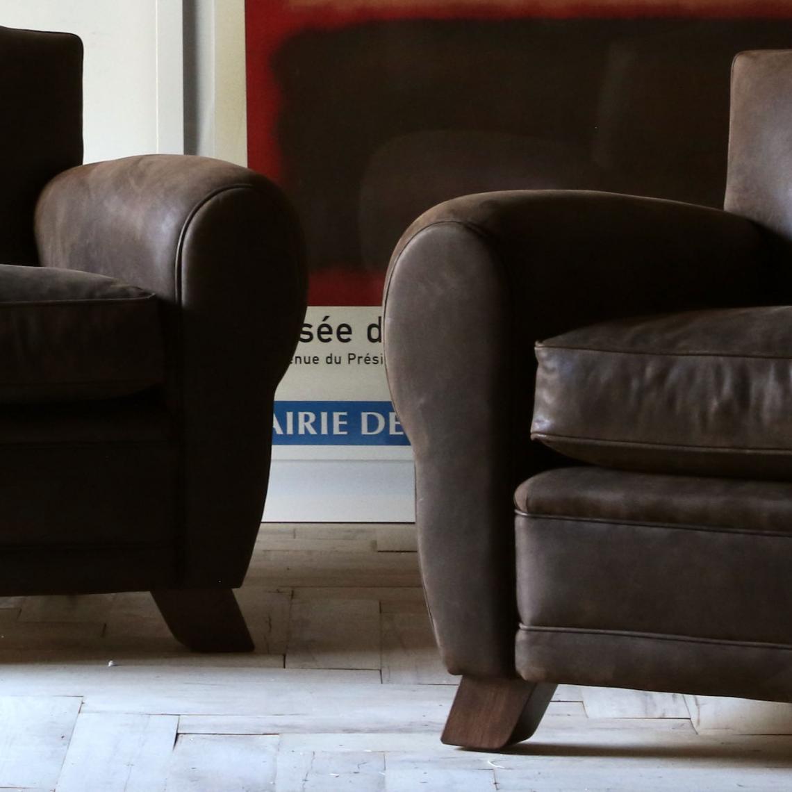 Leather Club Chairs // JS Editions