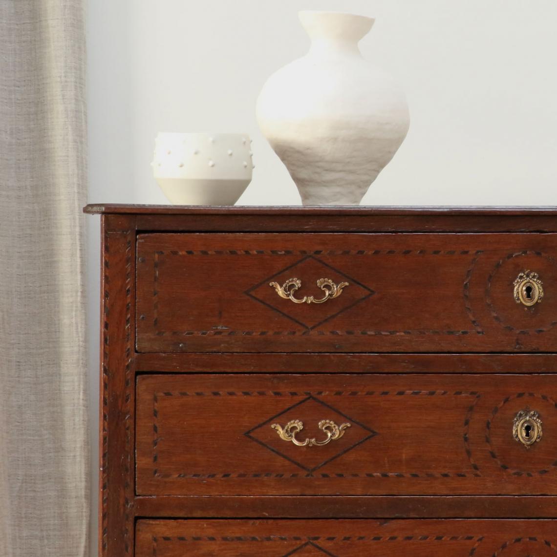 French Commode with Marquetry Inlay