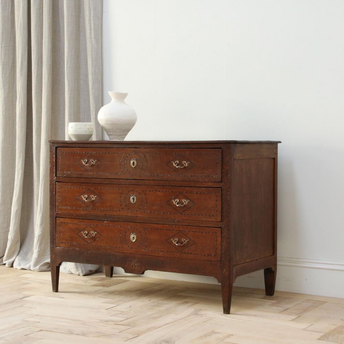 French Commode with Marquetry Inlay